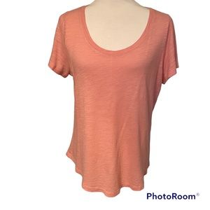 LIVERPOOL TOP TEE SHORT SLEEVE SCOOP NECK PINK SIZE M